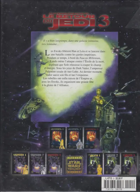 Verso de l'album Star Wars - Albums BD - Photo Tome 9 Le Retour du Jedi 3