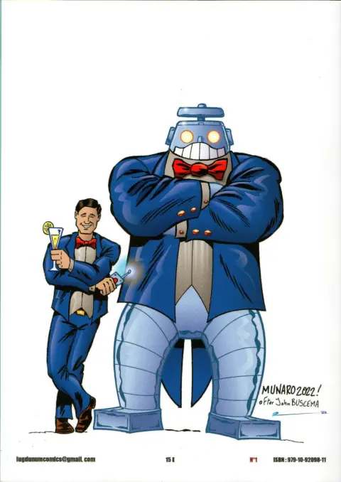 Verso de l'album Une aventure de Hugh Hazzard et son Iron Man 1 Les Combats de l'Ombre