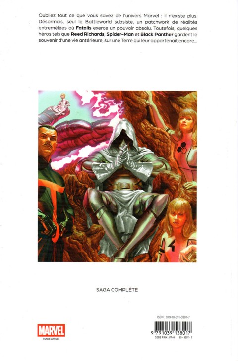 Verso de l'album Secret Wars La fin des Temps