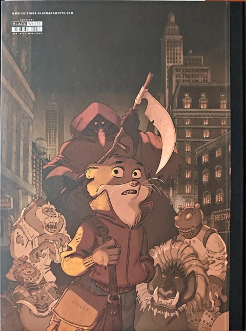 Verso de l'album Blacksad stories Weekly