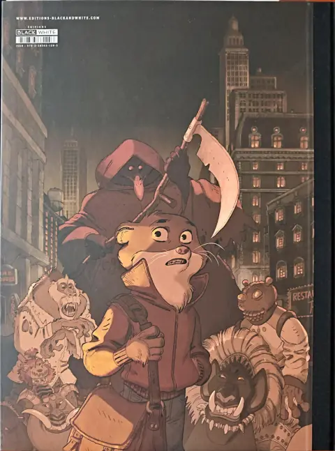 Verso de l'album Blacksad stories Weekly