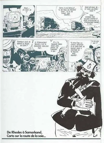 Verso de l'album Corto Maltese Tome 8 La maison dorée de Samarkand
