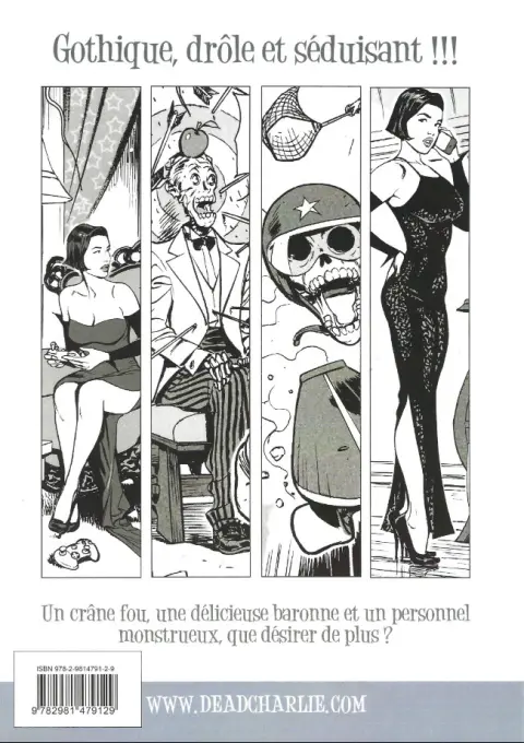 Verso de l'album Dead Charlie Tome 2 BIG sur Youtube
