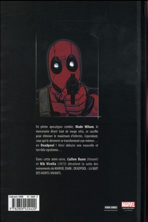 Verso de l'album Deadpool Tome 5 Le retour du Deadpool-vivant