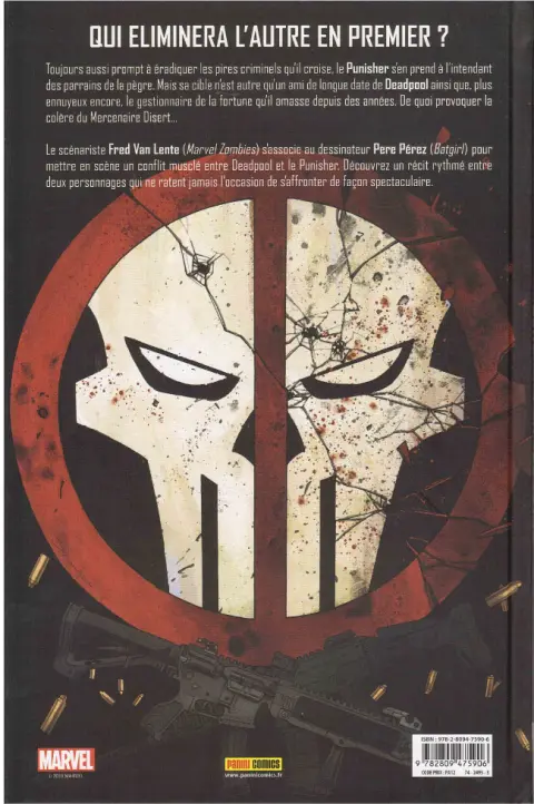 Verso de l'album Deadpool vs Punisher