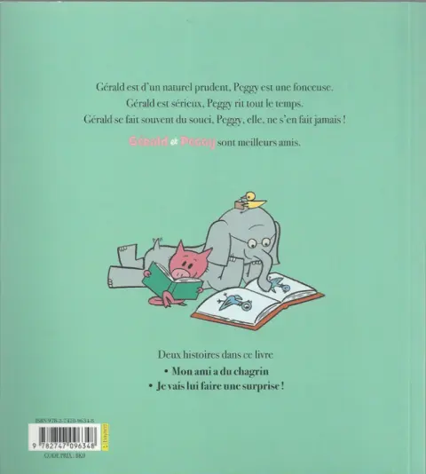 Verso de l'album Gérald et Peggy Tome 1 Deux amis qui s'adorent !