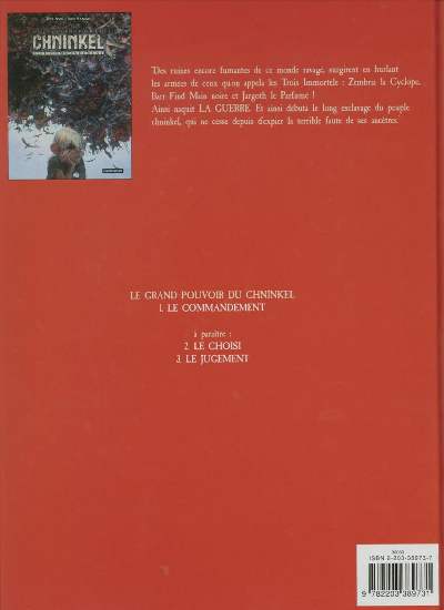 Verso de l'album Le Grand pouvoir du Chninkel Tome 1 Le commandement