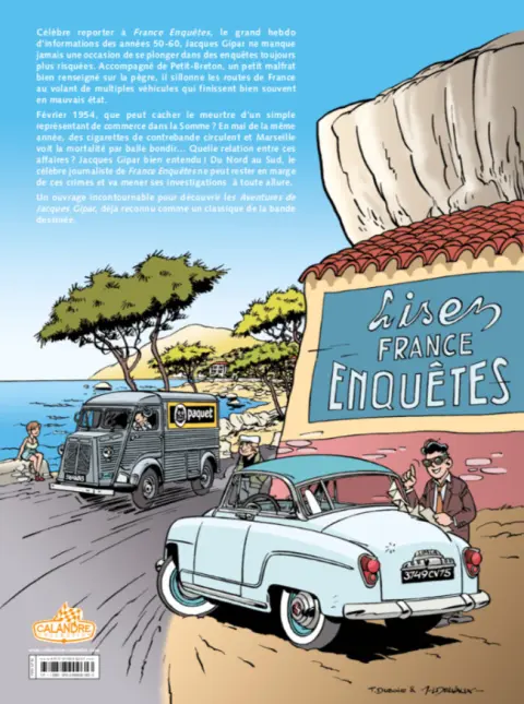 Verso de l'album Une aventure de Jacques Gipar Intégrale Aventures en Grand Large