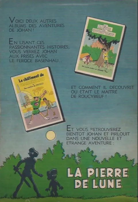 Verso de l'album Johan et Pirlouit Tome 3 Le lutin du bois aux roches