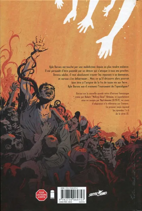 Verso de l'album Outcast Tome 1 Possession