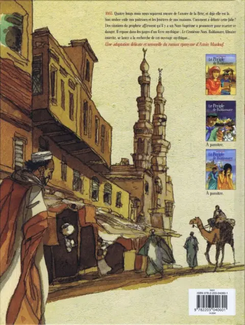 Verso de l'album Le Périple de Baldassare Tome 1 Le Centième Nom