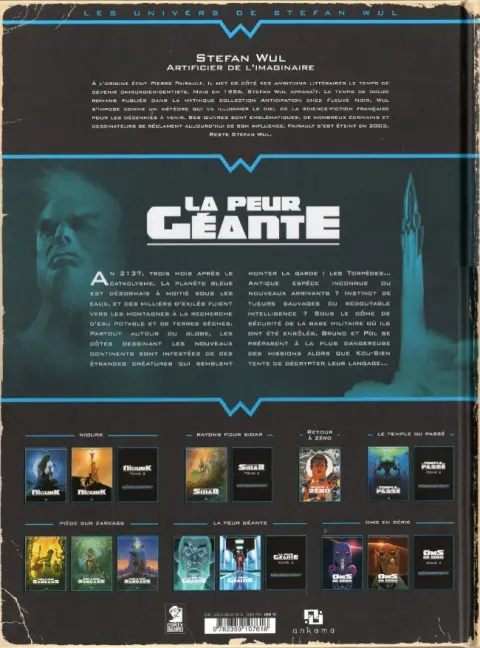 Verso de l'album La Peur géante Tome 2 L'Ennemi des profondeurs