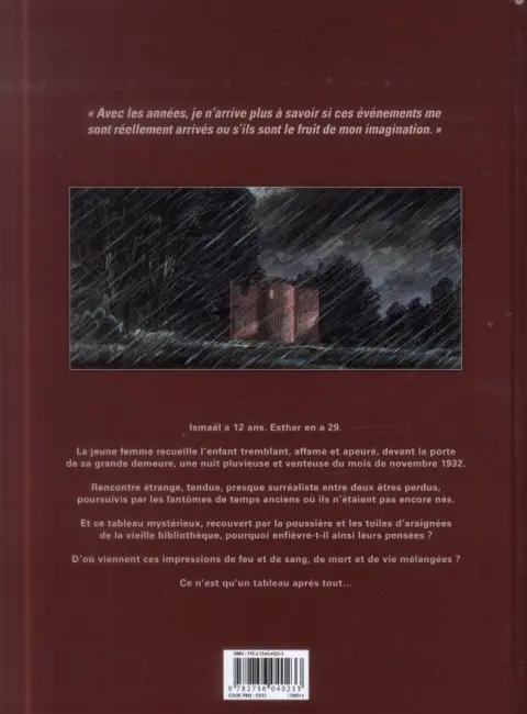 Verso de l'album Les Pierres rouges 1 Ombres au tableau