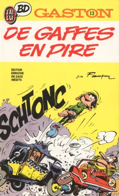 Gaston Tome 13 De gaffes en pire
