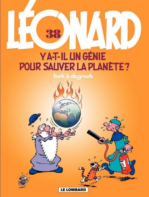 Couverture de l'album Léonard Tome 38 Y a-t-il un génie pour sauver la planète?