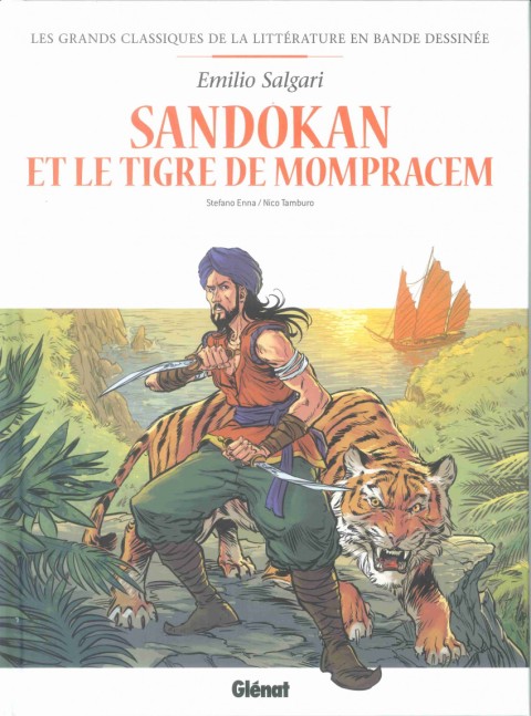 Couverture de l'album Les Grands Classiques de la littérature en bande dessinée Tome 35 Sandokan et le Tigre de Monpracem