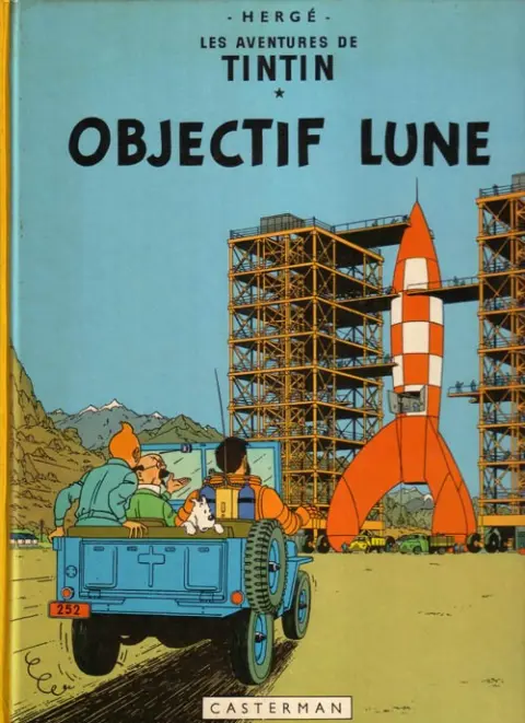 Couverture de l'album Tintin Tome 16 Objectif Lune