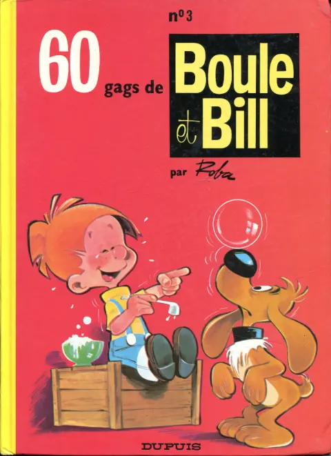 Couverture de l'album Boule & Bill Tome 3 60 gags de Boule et Bill n°3