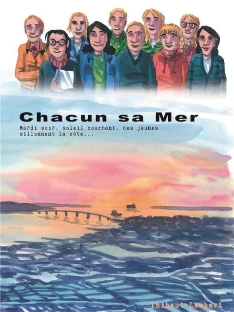 Chacun sa Mer Mardi soir, soleil couchant, des jeunes sillonnent la côte ...