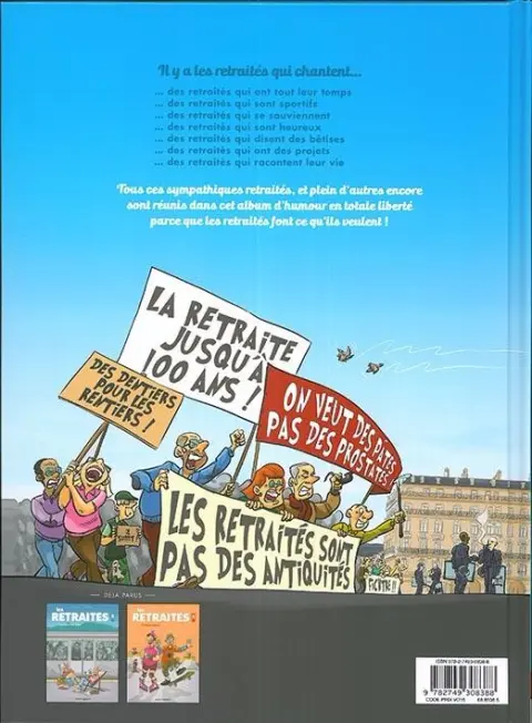 Verso de l'album Les Retraités en BD Tome 3 Les retraités font ce qu'ils veulent !