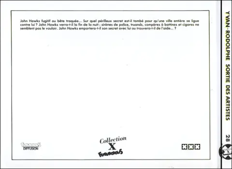Verso de l'album Sortie des artistes