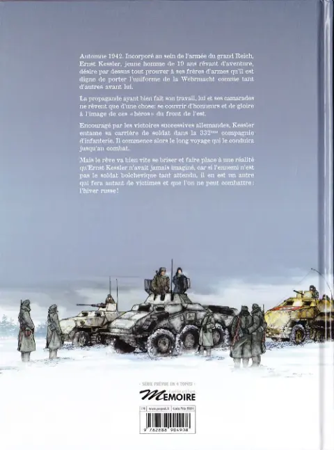 Verso de l'album L'Armée de l'Ombre Tome 1 L'hiver russe