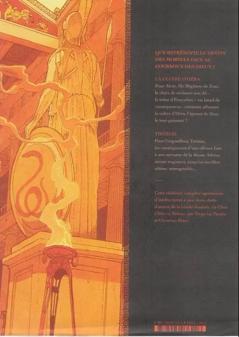 Verso de l'album Tirésias - La Gloire d'Héra Édition complète