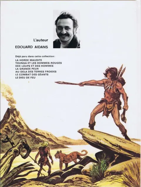Verso de l'album Tounga Tome 7 Le dieu de feu