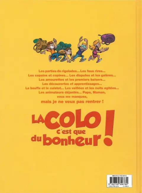 Verso de l'album Trop bien, la Colo ! Tome 1 Ras les basques !