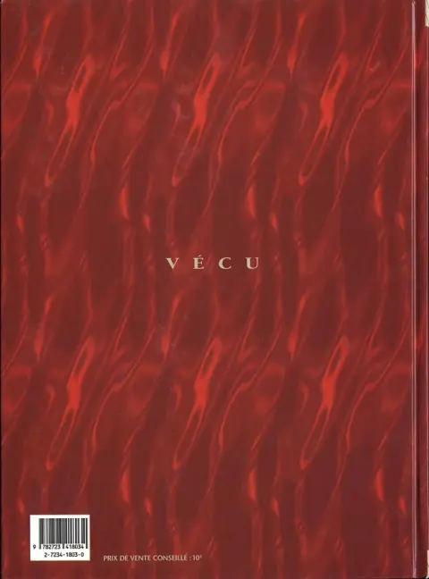 Verso de l'album Vécu - L'album du 10ème anniversaire L'Aventure de l'Histoire et de la B.D.