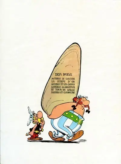 Verso de l'album Astérix Tome 7 Le combat des chefs