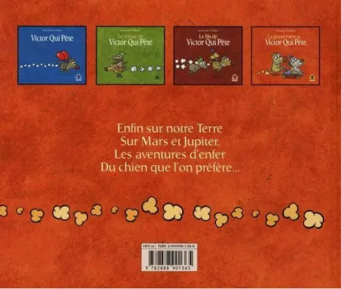 Verso de l'album Victor Qui Pète Tome 4 La grand-mère de Victor Qui Pète