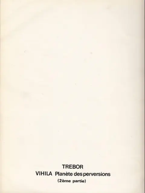 Verso de l'album Vihila Tome 2 Planète des perversions (2ème partie)