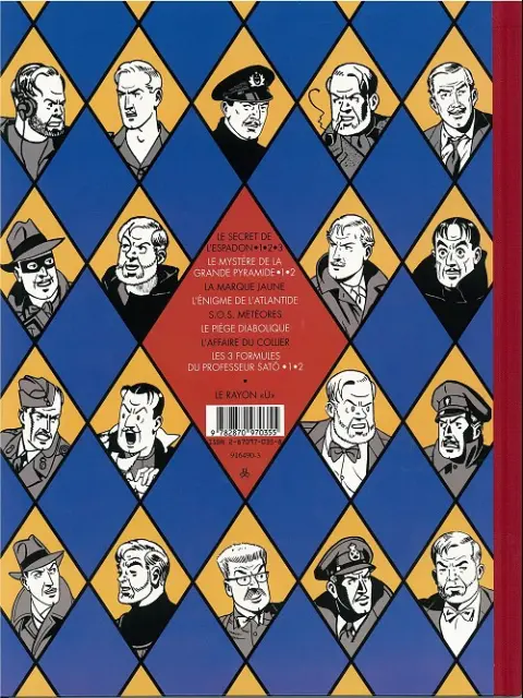 Verso de l'album Blake et Mortimer Tome 7 L'énigme de l'Atlantide