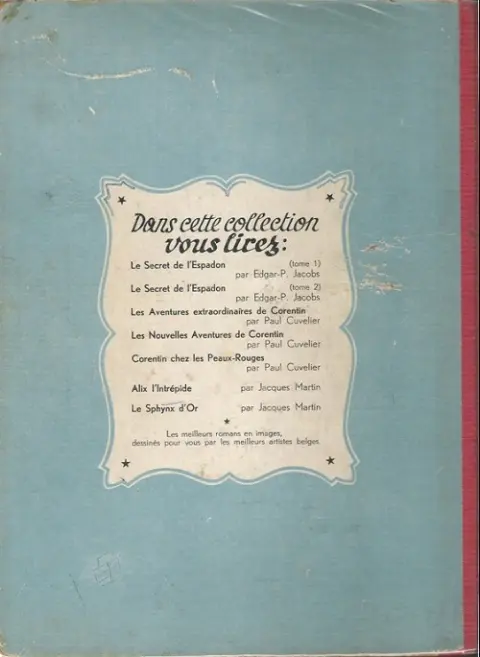 Verso de l'album Bob et Bobette Tome 1 Le fantôme espagnol