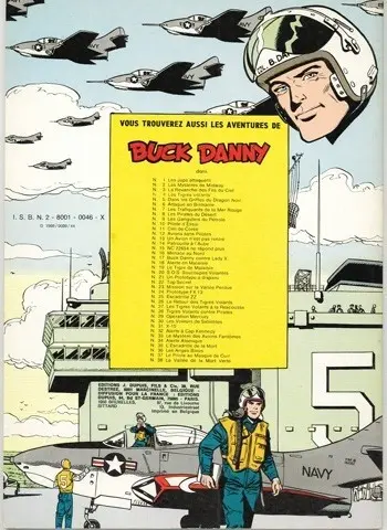 Verso de l'album Buck Danny Tome 9 Les gangsters du pétrole