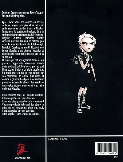 Verso de l'album Courtney Crumrin Tome 1 Courtney Crumrin et les Choses de la Nuit