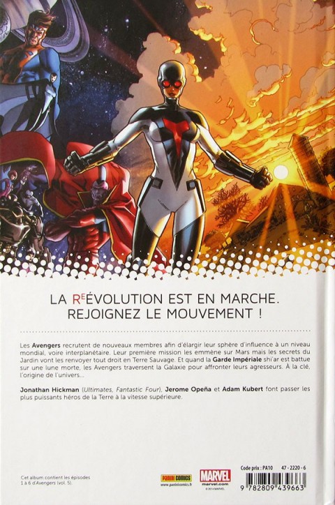 Verso de l'album Avengers Tome 1 Le Monde des Avengers