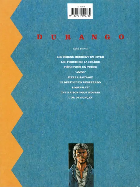 Verso de l'album Durango Tome 6 Le destin d'un desperado