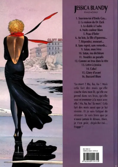 Verso de l'album Jessica Blandy Tome 1 Souviens-toi d'Enola Gay...