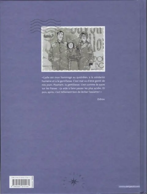 Verso de l'album Lydie