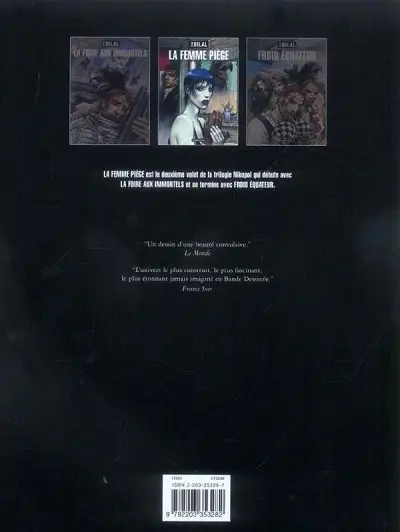 Verso de l'album Nikopol Tome 2 La Femme Piège