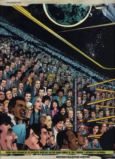 Verso de l'album Superman vs. Muhammad Ali