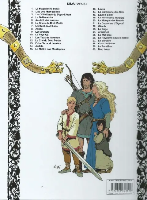 Verso de l'album Thorgal Tome 2 L'Île des Mers gelées