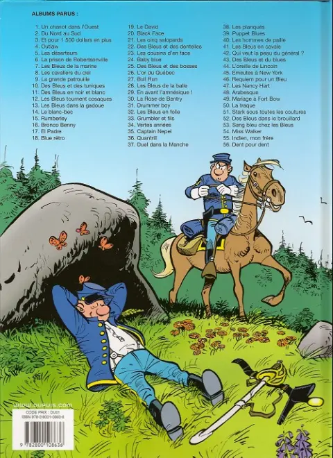 Verso de l'album Les Tuniques Bleues Tome 6 La prison de Robertsonville