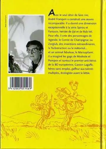 Verso de l'album Franquin avec adresse