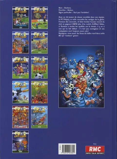 Verso de l'album Les Foot-maniacs Tome 11