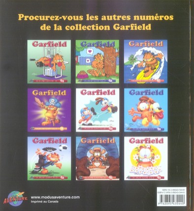 Verso de l'album Garfield #24