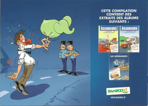 Verso de l'album Les Gendarmes Ivre de rire - Le bétisier