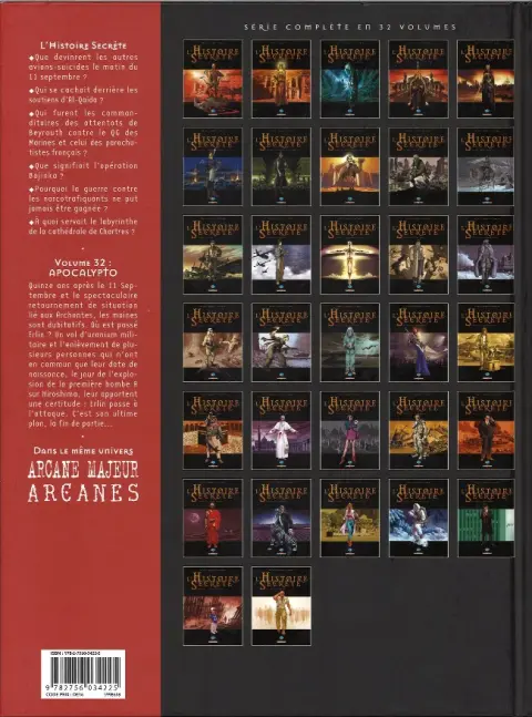 Verso de l'album L'Histoire secrète Volume 32 Apocalypto